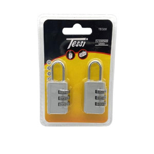 Tessi Lock 23M 2Pk Combo, Combination Lock, 2 Pack