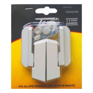 Tessi Sash Jammers for UPVC Windows and Doors, Fire-Safe, No Key Required, Anti-Levering, Home Security