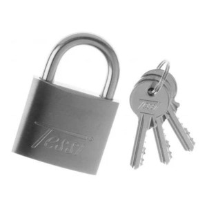 Tessi Padlock Marine, 30Mm Stainless Steel Shackle, 4-Pin Tumbler Locking Mechanism, Corrosion Resistant for Outdoor Use