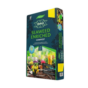 Tippland Compost Seaweed Enriched 40Ltr, Natural Fertilizer for Plants, 3 Month Slow Release Feed