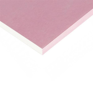 U Value Plasterboard Fireboard, 8ft x 4ft, 12mm Thick, Pink, Fire Protection for Walls and Ceiling