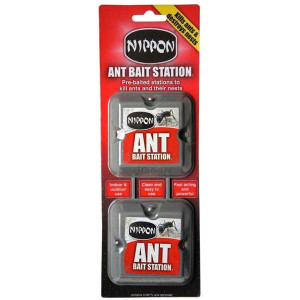 Nippon Ant Bait Station 2 Pack for Home and Garden Pest Control