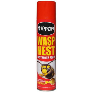 Nippon Wasp Nest Destroyer, 300ml Aerosol Spray for Indoor and Outdoor Use