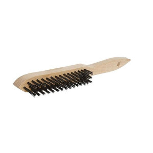Safeline 5 Row Wire Brush with Wooden Handle