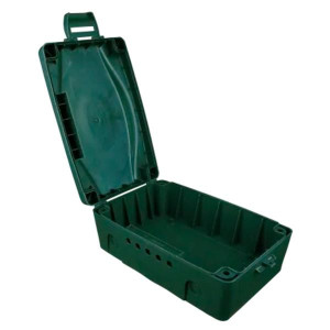 Masterplug Weatherproof Box, Green, IP54 Rated, Dust and Weatherproof, 125x215x345 mm