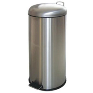De Ville Pedal Bin, Stainless Steel, Matt Finish, 5L Capacity, Hands-Free Pedal Mechanism