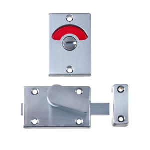 Yale Indicator Bolt Satin Chrome for Bathroom Doors, Emergency Access, Satin Chrome Finish