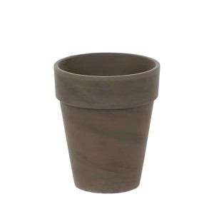 Terracotta Chocolate Pot by Woodlodge, 17Cm, Outdoor Pots
