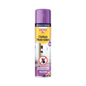 Clothing Moth Killer Spray, 300ml, Fresh Floral Fragrance, Long-Lasting Protection, Kills Clothes Moths and Larvae, Home Use