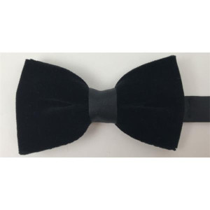 Zazzi Velvet Bow for Men - Black, Adjustable Strap, Pre-tied, Secure Closure