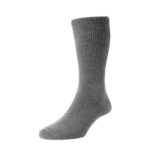 HJ Socks Diabetic Grey, Socks, Made with 60% Wool and 40% Polyamide for Comfort and Protection