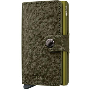 Secrid Crisple Miniwallet, Compact, Secure, and Stylish Card Holder for Men, Kelp
