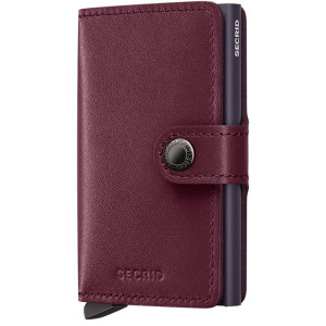 Secrid Original Miniwallet – Compact, RFID Blocking, Cranberry
