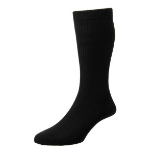 HJ Socks Original Softop Non-Elastic Socks Navy Cotton-Rich Blend for Men