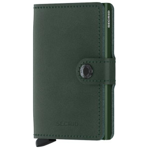Secrid Original Miniwallet for Men, Green, Card Holder with Cash Storage, Compact Design, Durable Materials