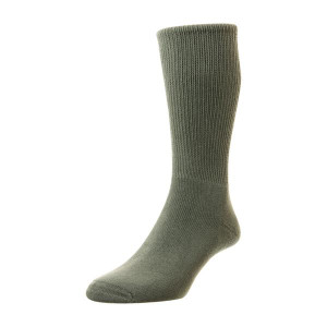 HJ Socks Diabetic Olive, Made with 60% Wool and 40% Polyamide for Comfort and Protection