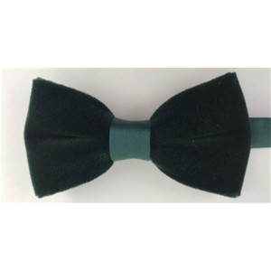 Zazzi Velvet Bow for Women - Green, Luxurious Velvet, Adjustable Neck Size