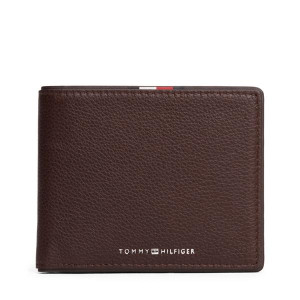 Tommy Hilfiger Corp Cc & Coin Wallet - Coffee Bean