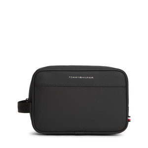 Tommy Hilfiger Repreve Washbag - Black, Sustainable, Spacious Interior