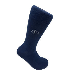 Boyle For Men Plain Cotton Socks - Navy, 100% Cotton, Breathable, Durable