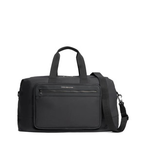 Tommy Hilfiger Repreve Duffle Bag, Eco-Friendly, Spacious, Black