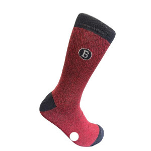 Boyle For Men Pattern Weave Cotton Socks Red for Men
