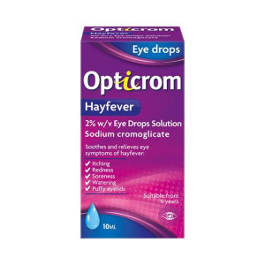 Opticrom Allergy Eye Drop Solution, Relieves Itching, Watering, and Redness for Men