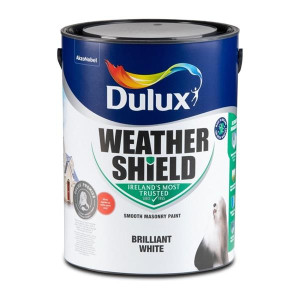 Weathershield Smooth Masonry Paint 5L  - Brilliant White