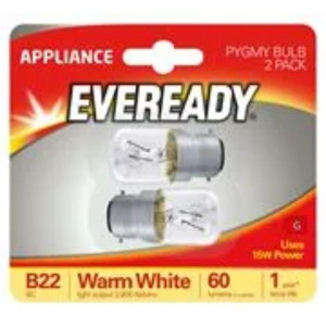 Eveready B22 Pygmy Bulb Warm White 60 Lumens 15W