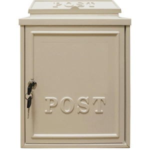 Manor Cream Cast Aluminium Postbox