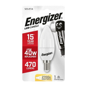 Energizer E14 Led Candle Warm White 470 Lumens 4.9W(40W)