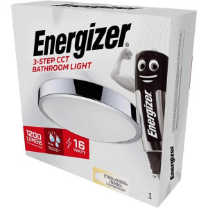 Energizer Cct 3 Step Bathroom Light 3 Colour Modes 1300 Lumens 15W
