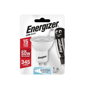 Energizer 3.8W (50W) G10 Led Light Bulb Warm White 2Pk