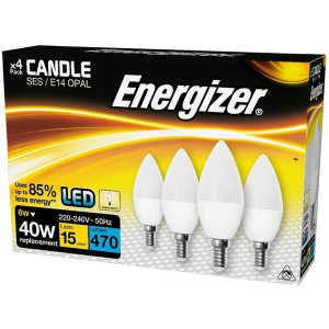 Energizer E14 Opal Led Candle 4 Pack 470 Lumens 6W(40W0