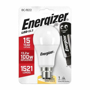 Energizer B22 Led Gls Warm White 4 Pack 1521 Lumens 13.5W(100W)
