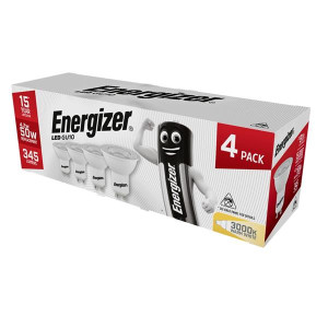 Energizer Gu10 Led Warm White 4 Pack 345 Lumens 4.2W(50W)