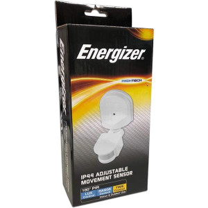 Energizer Ip44 Adjustable Movement Sensor White