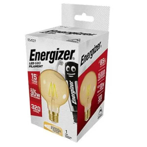 Energizer E27 Led G80 Filament Smokey Vintage 470 Lumens 4.5W(30W)