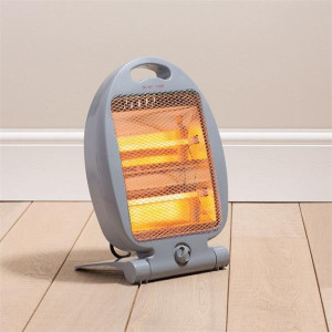 Home Collections Two Tube Quartz Heater Grey 800W