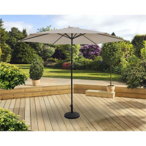 Garden Collection Aluminium Outdoor Parasol With Tilt 3M Coral