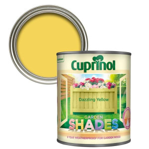 Cuprinol Garden Shades Paint 1L - Dazzling Yellow