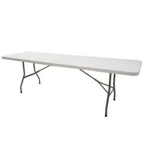 Garden Collection Folding White Table 8 Foot