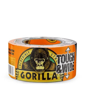 Gorilla Wide And Tough Tape Black 73Mm X 27M