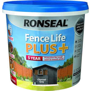 Ronseal Fencelife Plus Paint 5L - Charcoal Grey