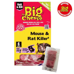 The Big Cheese Mouse & Rat Pasta Bait Sachet 6Pk