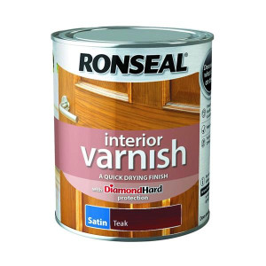 Ronseal Interior Varnish Satin Teak 250Ml