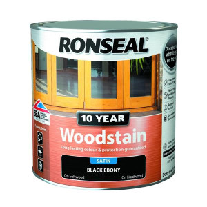 Ronseal 10 Year Woodstain 2.5L Black Ebony