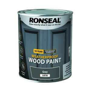 Ronseal Weatherproof Woodpaint Satin 750Ml Grey