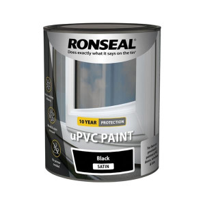 Ronseal Upvc Paint Satin 750Ml Black