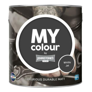 Johnstone's My Colour Interior Paint Washable Matt Whitby Jet Interior Paint 2.5L